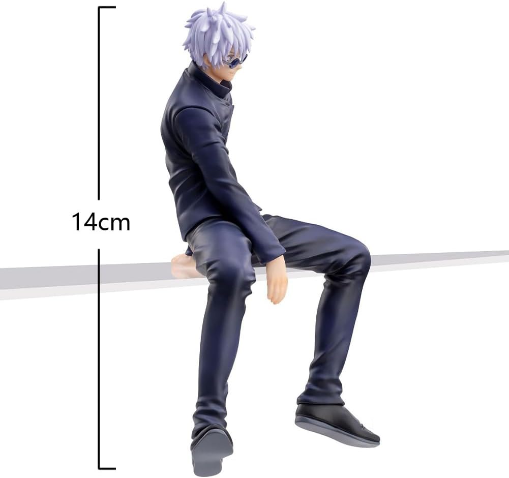 QAHEART 2pcs JJK Figure Geto Suguru Figure, Anime Figurine Model Gojos Statue Cake Topper Decoration Handmade Collectible Desktop Decor Gifts for Fans