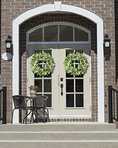 vlorart 24-26 inch artificial spring summer greenery christmas showing dimensions