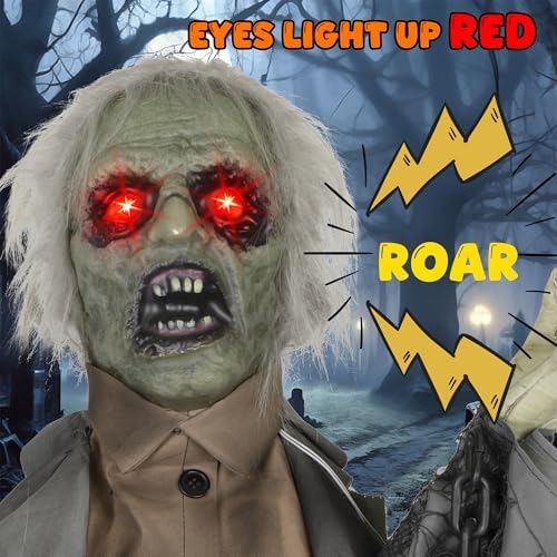 kemooie halloween animatronics groundbreaker zombie decorations, package contents