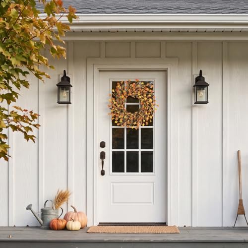 24 inch fall wreaths for front door, fall showing dimensions