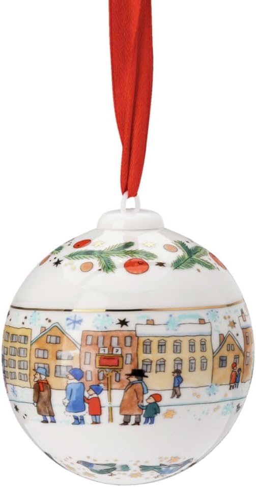 Hutschenreuther Porcelain Christmas Bauble 2023 Porcelain Ball