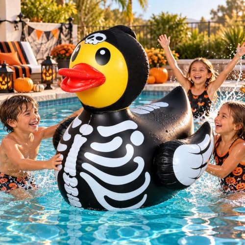 4.6 feet halloween giant inflatable duck outdoor decorations,huge showing dimensions