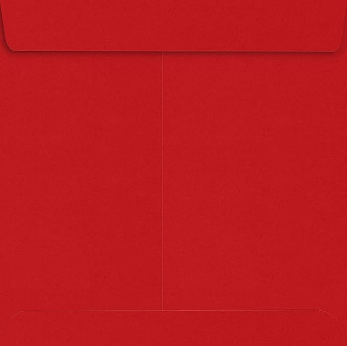 LUXPaper Square Invitation Envelopes | Peel & Press | 9" x 9" | Ruby Red | 80lb. Text | 50 Qty