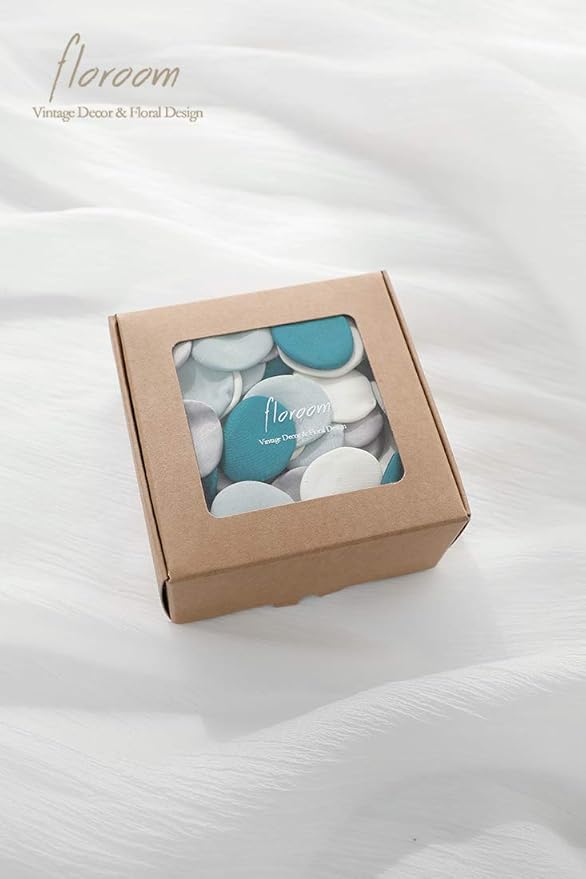 Floroom 300pcs Rose Petals Teal Green Faux Silk Flower Petals for Wedding Flower Girl Basket Aisle Scatter Cake Table Centerpieces Party Confetti Baby Shower Romantic Night Decoration Home Decor