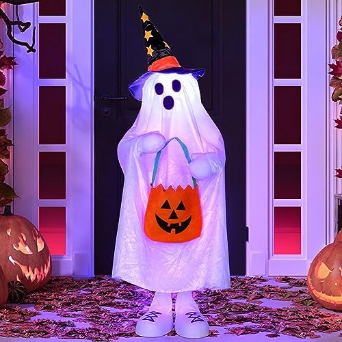 Halloween Decorations Outdoor Light Up Ghost Color Changing 38 Inch,1Pack