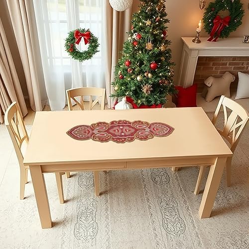 lightnpro christmas beaded table runner 13x36 inch showing dimensions