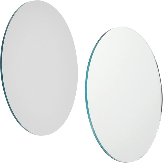Juvale 4-Inch Round Glass Mirrors for Crafts - 4-Inch, 50-Pack, Blue, Modern - Craft Supply for Mirror Centerpieces & Home Decoration