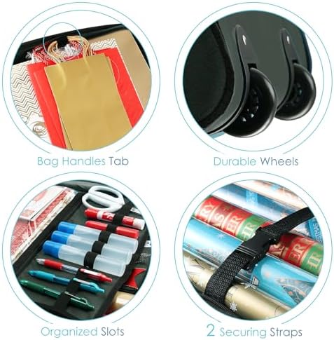 hearth & harbor holiday storage with extra 2 showing dimensions
