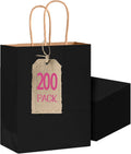 bakepacker 200-pack medium size gift paper bags with, main product view
