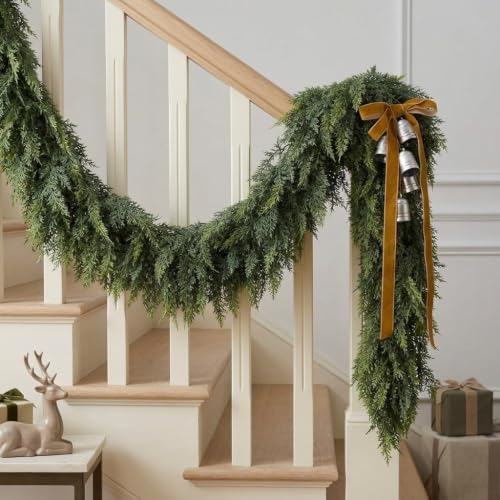 9ft 1pcs christmas cedar garland with lights realistic, package contents