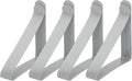 uxcell 4 Pack Tablecloth Clips, Stainless Steel Table Cloth Cover Clamps, 2.56" x 2.68" Windproof Holder Clips for Home Party Picnic Wedding Camping Dining Tables, Gray