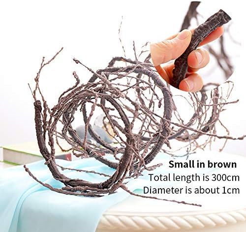 118"brown s bendable grapevines garland faux tree branch, side view