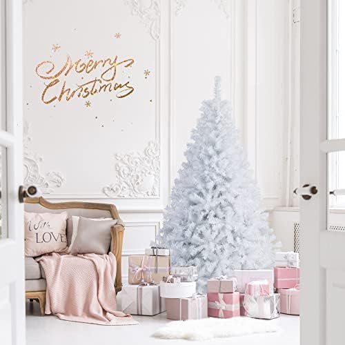 goplus 6ft white artificial christmas tree with 1000, package contents