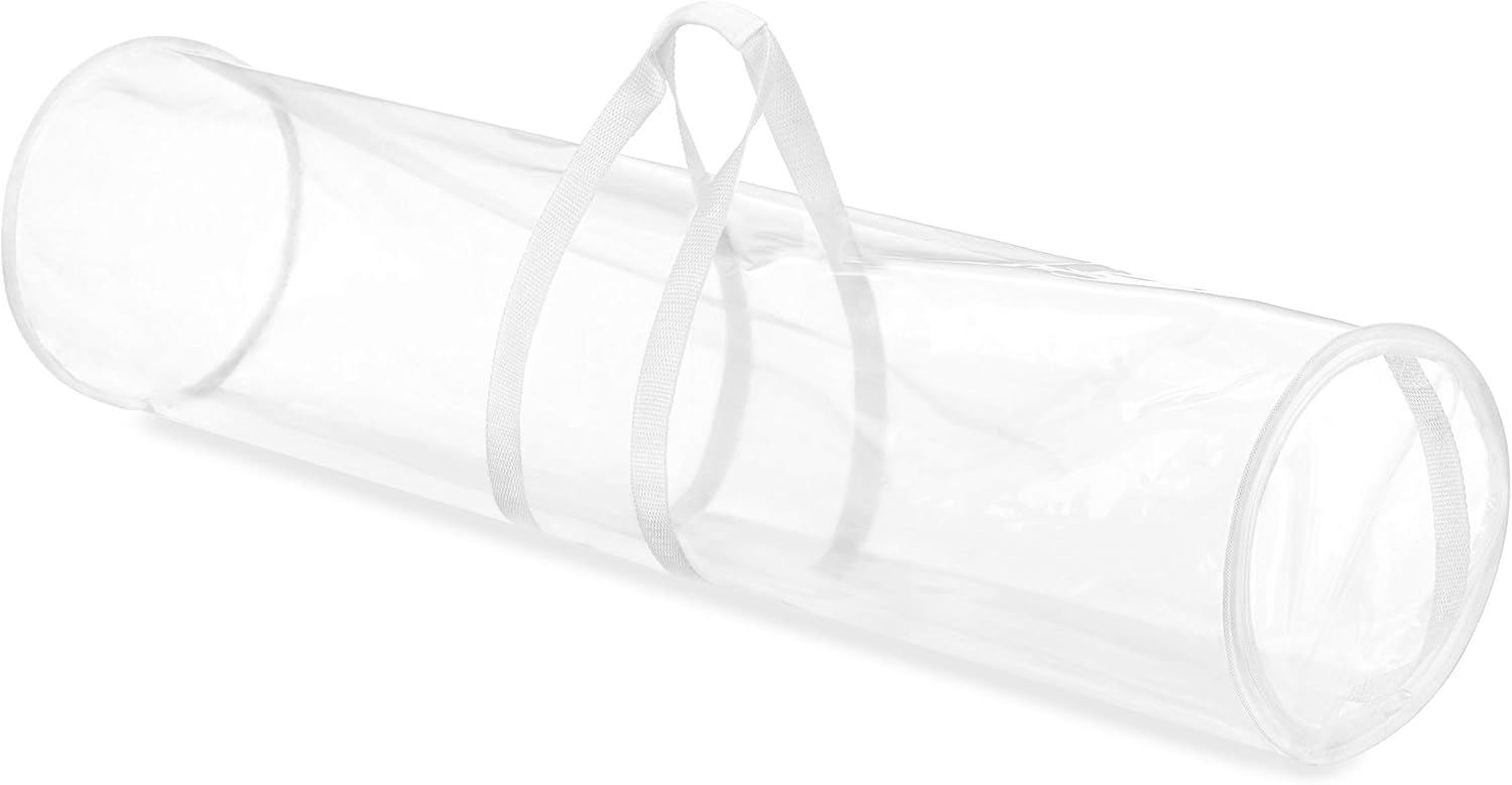 Whitmor 6044-4924 Clear Gift Wrap Organizer - Zippered Storage for 25 Rolls