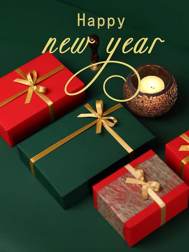 Vanhench 17.8"x1500" (125') Red Wrapping Paper, Wrapping Kraft Paper for Mothers Day, for Floral Bouquet/Gifts Wrapping, for Poster/Bulletin Board/Construction