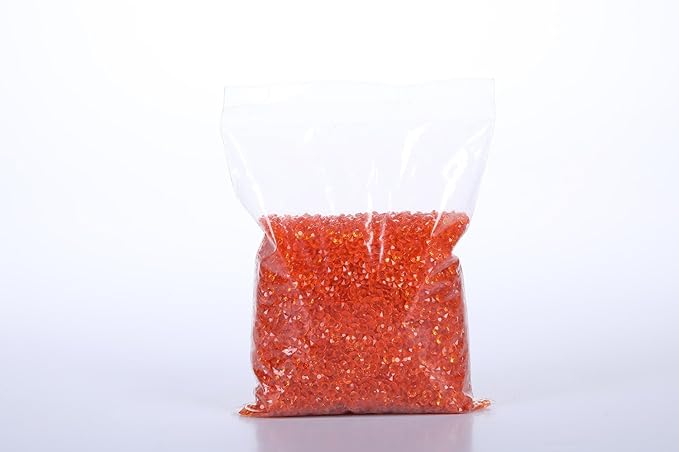 10000 pcs/Pack Wedding Table Scatter Confetti Crystals Acrylic Diamonds Vase Fillers 4.5 mm Rhinestones for Wedding, Bridal Shower, Vase Beads Decorations (Orange)