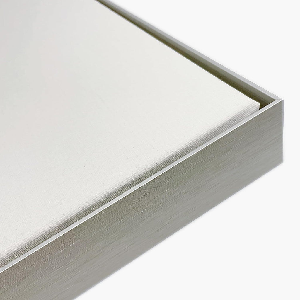 18x24 canvas floater frame for coastal landscape painting,silver, main product view
