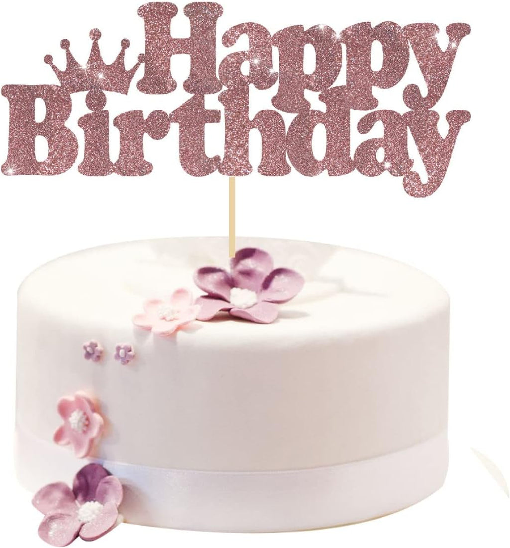 Rose Gold Birthday Tiara and Sash for Woman, Fabulous 26th Birthday Party Favor