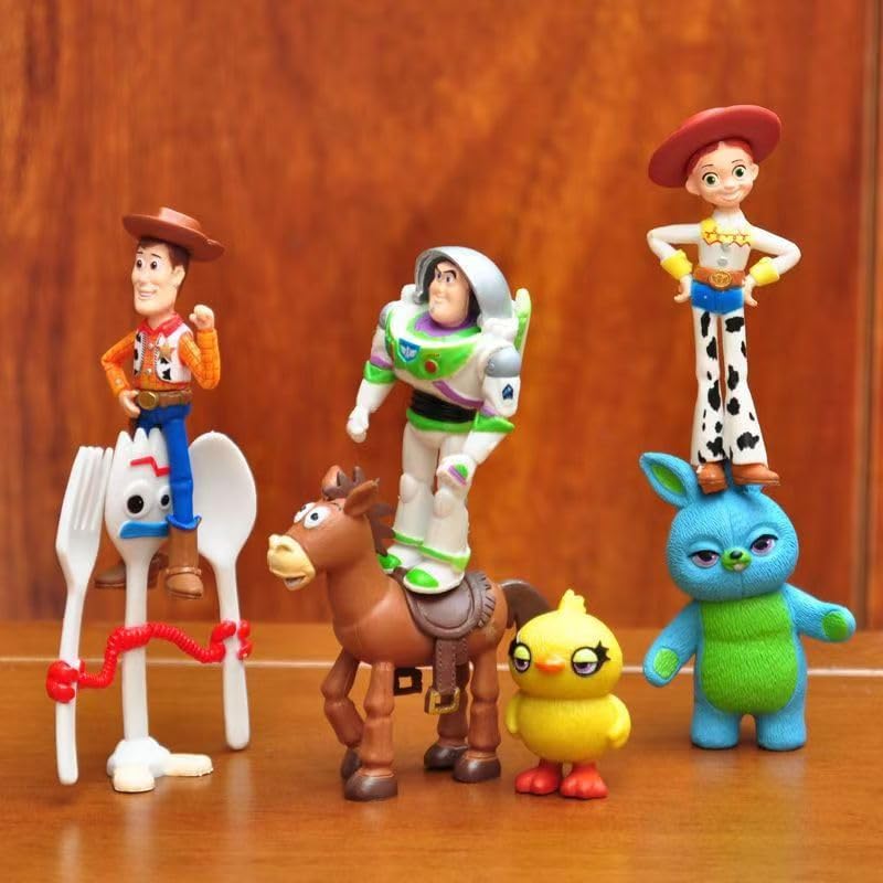 FOR Toys Cake Topper Figures Set 7Pcs Cartoon Cake Decorations for Party Supplier Birthday