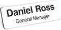 Name Tag, Magnetic White Name Tags, Personalized Name Tags, 1x3 Inches, Durable Engravable Impact Material, Made in The USA by My Sign Center
