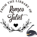 Book Embosser Personalized - Custom Library Embosser Stamp Gifts for Book Lovers, Readers, Teachers (Floral-06)