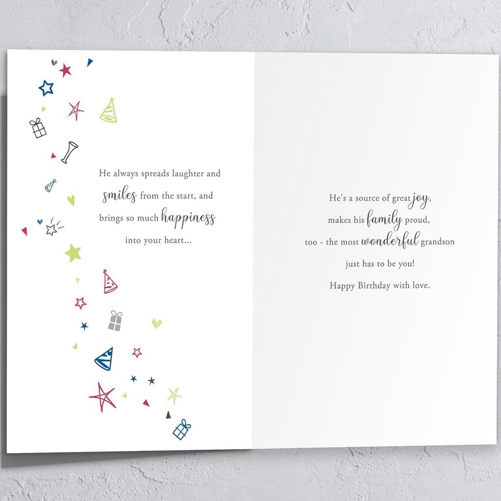 Grandson Birthday Card, Birthday Card Gitfs for Grandson