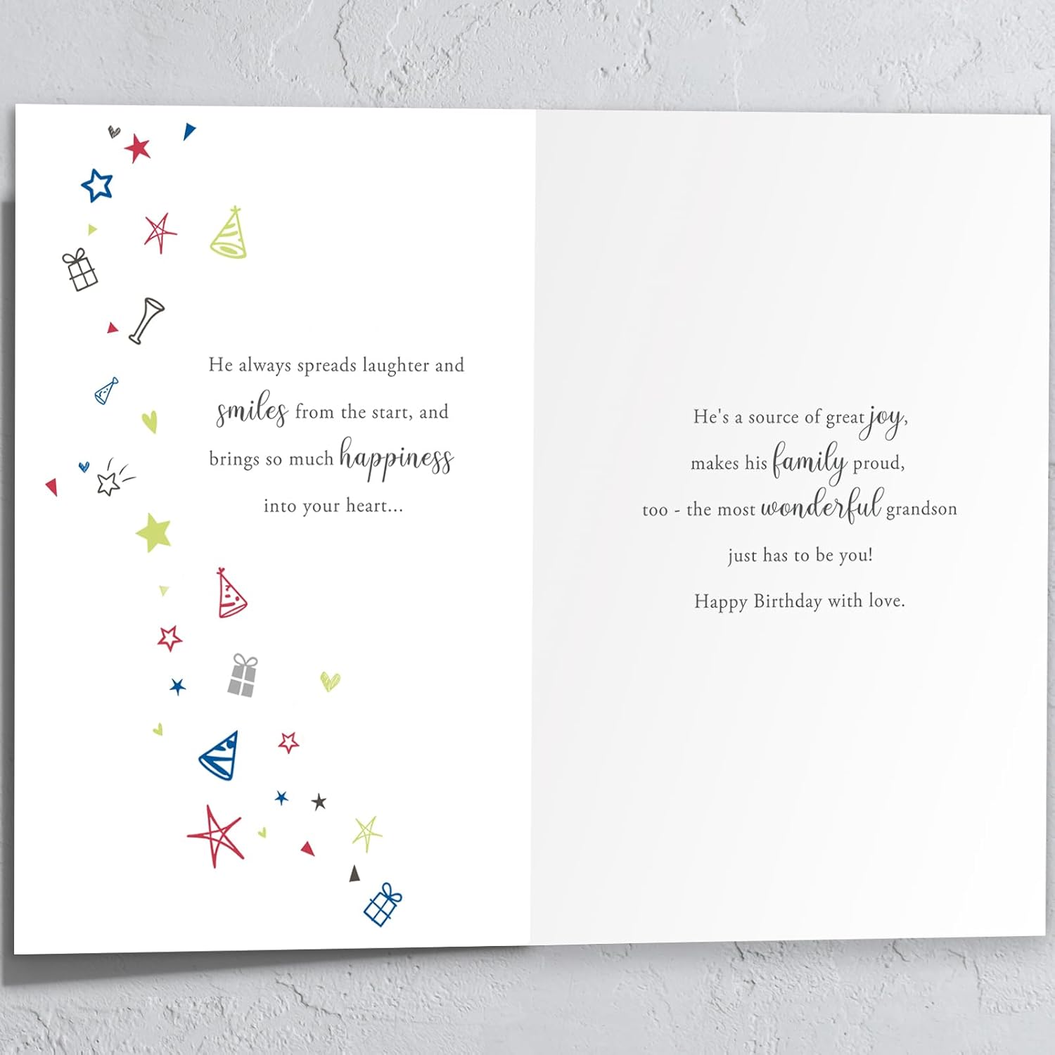 Grandson Birthday Card, Birthday Card Gitfs for Grandson