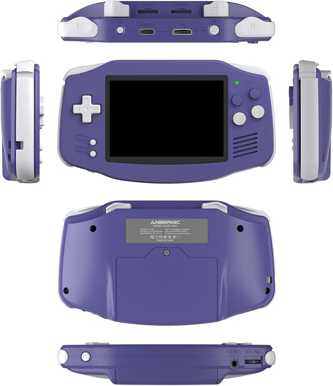 RG34XX Retro Handheld Game Consoles RG34XX Classic Retro Gaming Console 32+64G Card Preloaded Games 5000+ rg34xx Portable Gaming Console Linux 64-bit 3500mAh Battery WiFi Bluetooth HD and TV Output Indigo