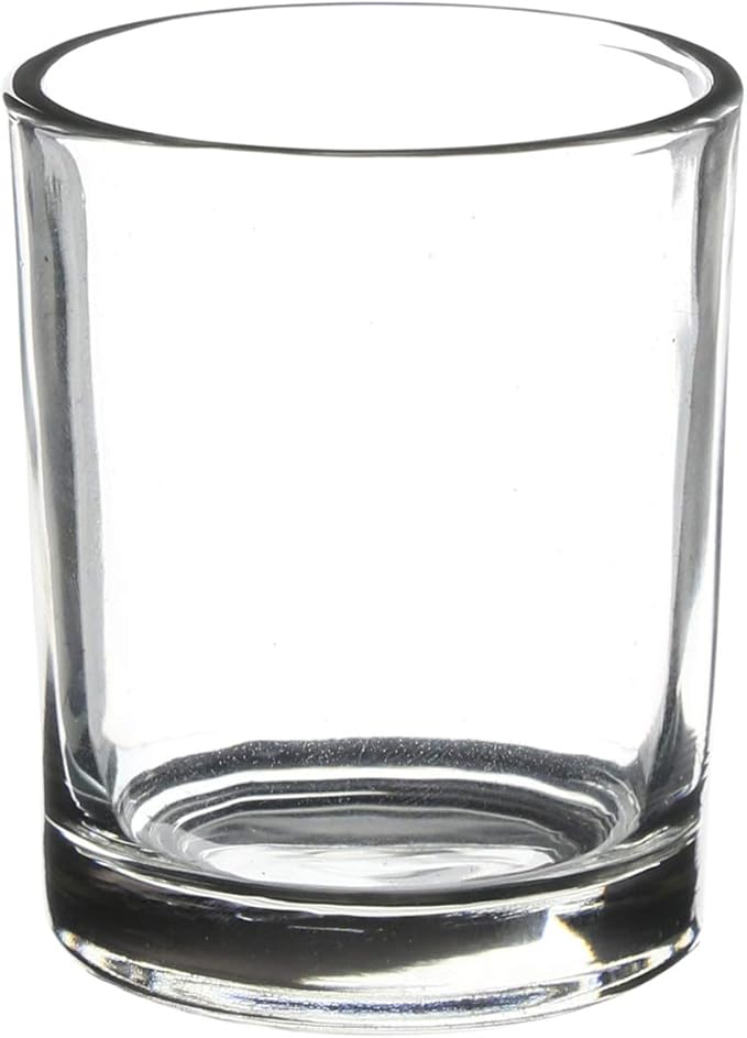 WGV Tea Light Votive Candle Holder 2x2.4, Clear Tiny Utility Cylinder Glass Vase, Small Planter Terrarium for Home Accent Decor, 24 Pieces