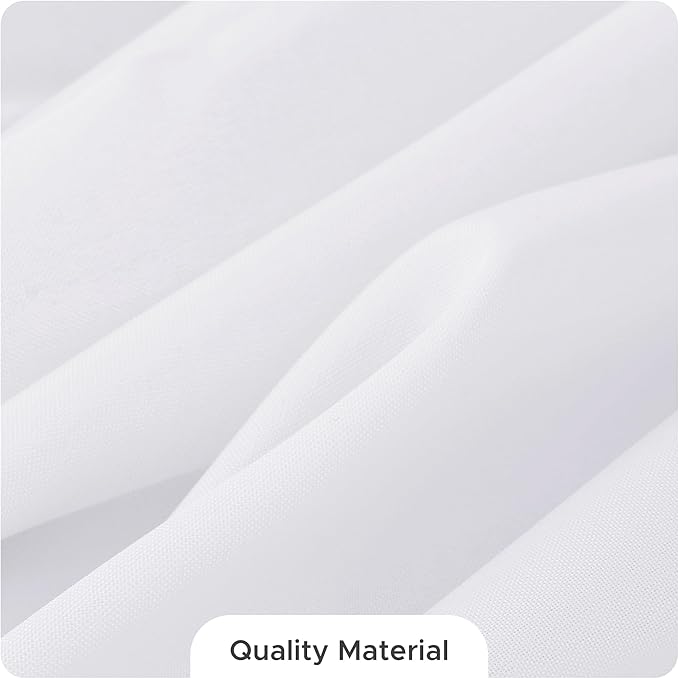 Fitable 10 Pack Rectangle Tablecloths: Stain Resistant Wrinkle Free Fabric Table Clothes, Washable Reusable Polyester Table Covers for Wedding Party Birthday Banquet Reception(White, 70x120 Inch)
