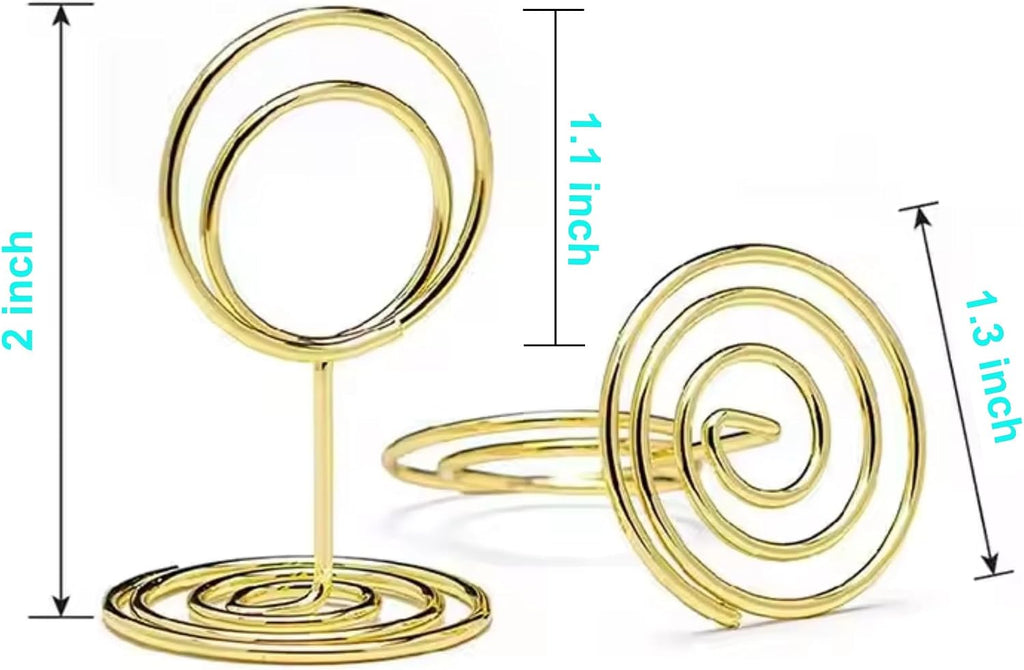 warmtree 26 Pieces Gold Table Number Holders - Place Card Holders & Table Number Stands for Wedding Decor, Centerpieces for Tables, Multi-Use Card Holders for Parties/Birthdays/Restaurants