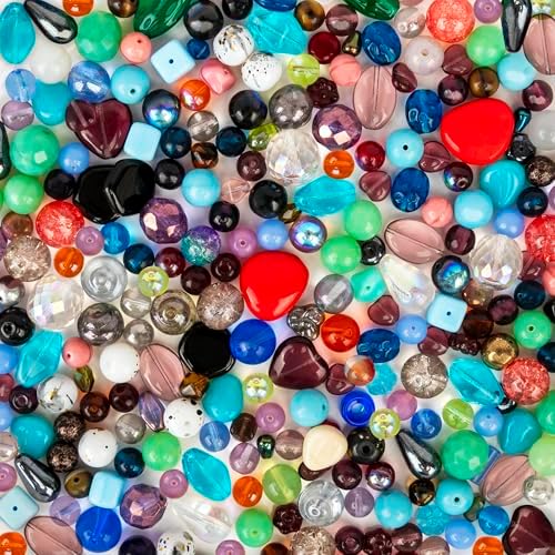one pound assorted glass beads for jewelry making, view 9