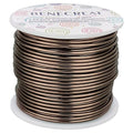 BENECREAT 9 12 17 18 20 22 Gauge Aluminum Wire (12 Gauge,100FT) Anodized Jewelry Craft Making Beading Floral Aluminum Craft Wire for Christmas Tree, Garden, Model Making - Brown