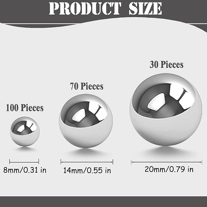 200 Pcs Vase Filler Beads Silver Pearl Beads for Vase No Hole Pearls for Centerpieces Vases DIY Home Table Party Decor DIY Wedding 8/14/20mm