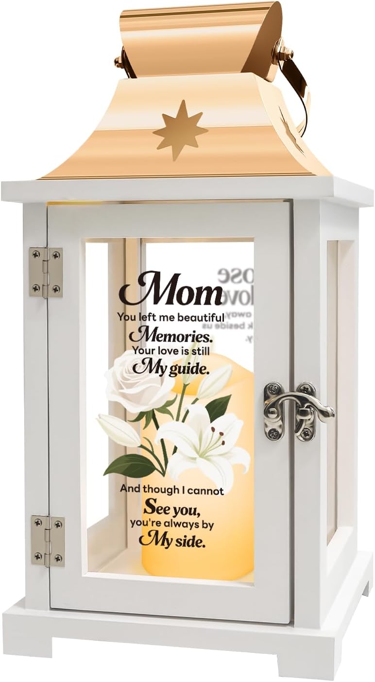 Memorial Lantern, Sympathy Gifts for Loss of Mom, Memorial Gifts, Bereavement Gifts, Celebration of Life, Funeral Lantern for Loss of Mom