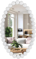 oval round wall mirror - 30 inch decorative, main product view