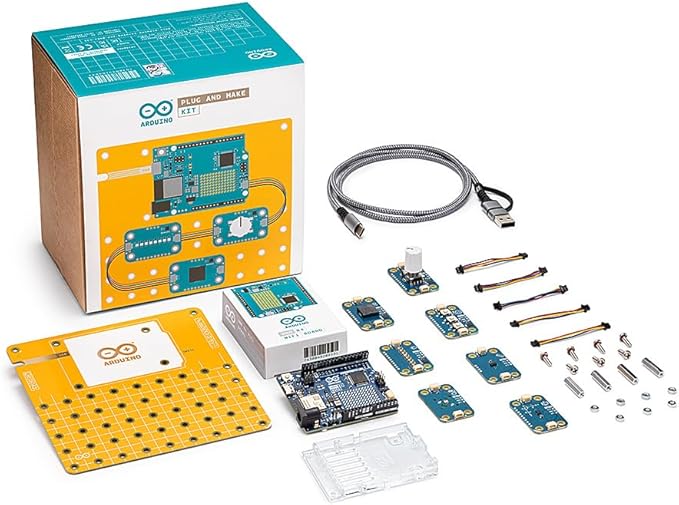 Official Arduino Plug and Make Kit [AKX00069] – Ultimate Starter Kit for Beginners | Build Connected Projects Easily | Fun & Educational Technology Kit for Learning Electronics & Coding