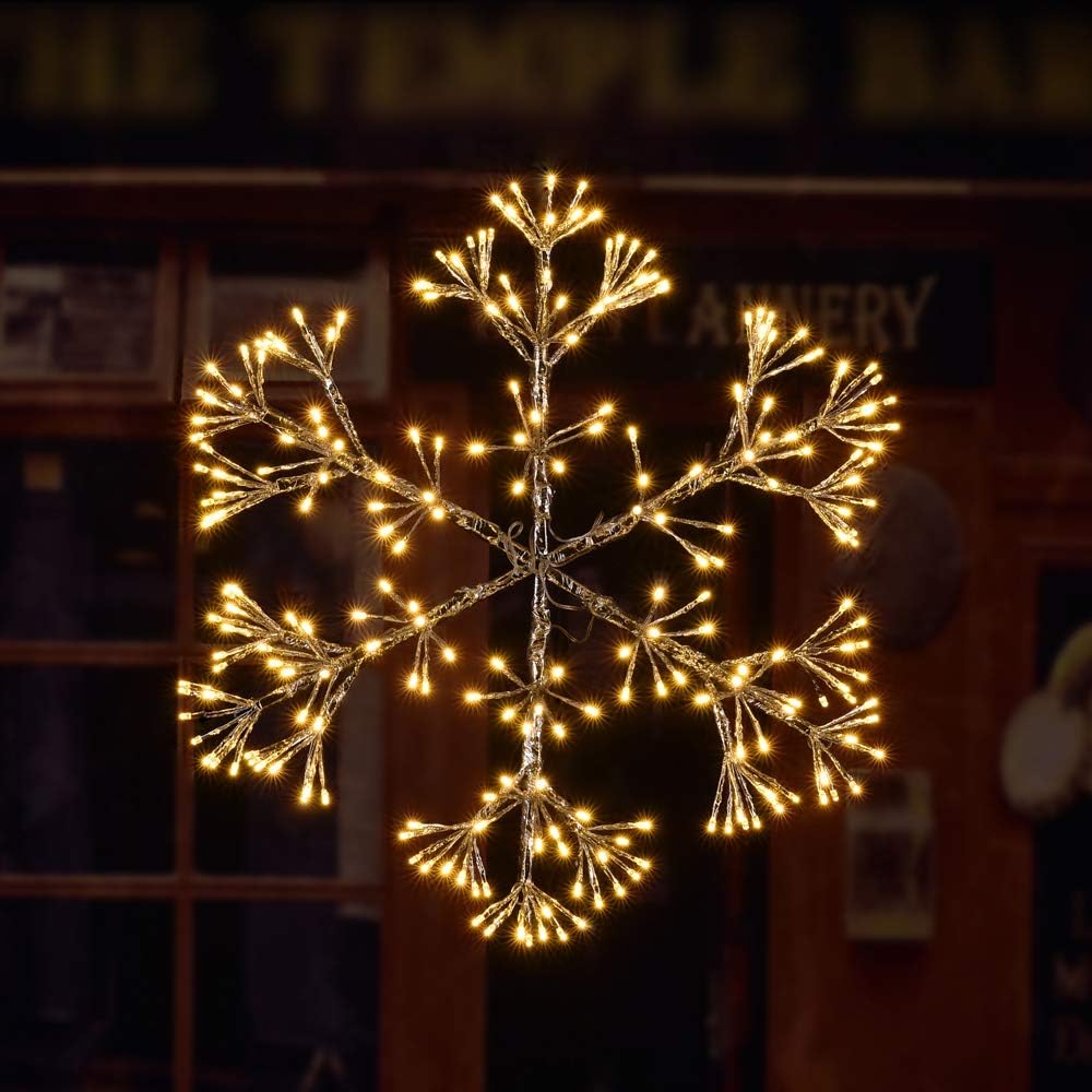 lightshare 24inch 240 led starburst snowflake light, twinkle, main product view
