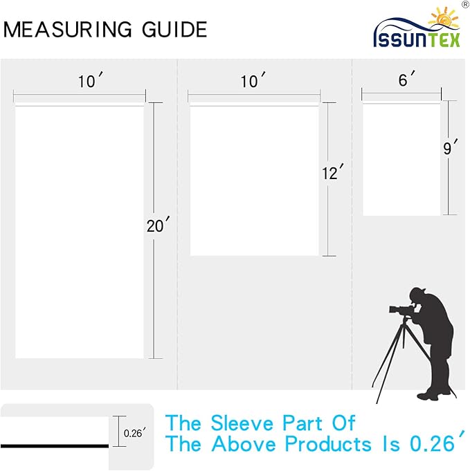 ISSUNTEX 5X7 ft Background Muslin Backdrop, Photo Studio, Collapsible High Density Screen for Video Photography and Television-White