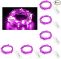 CYLAPEX 6 Pack Purple Fairy Lights String Battery Operated Fairy Lights Firefly Lights LED Starry String Lights 3.3ft 20 LEDs Silvery Copper Wire for Christmas DIY Decoration Costume Wedding Party