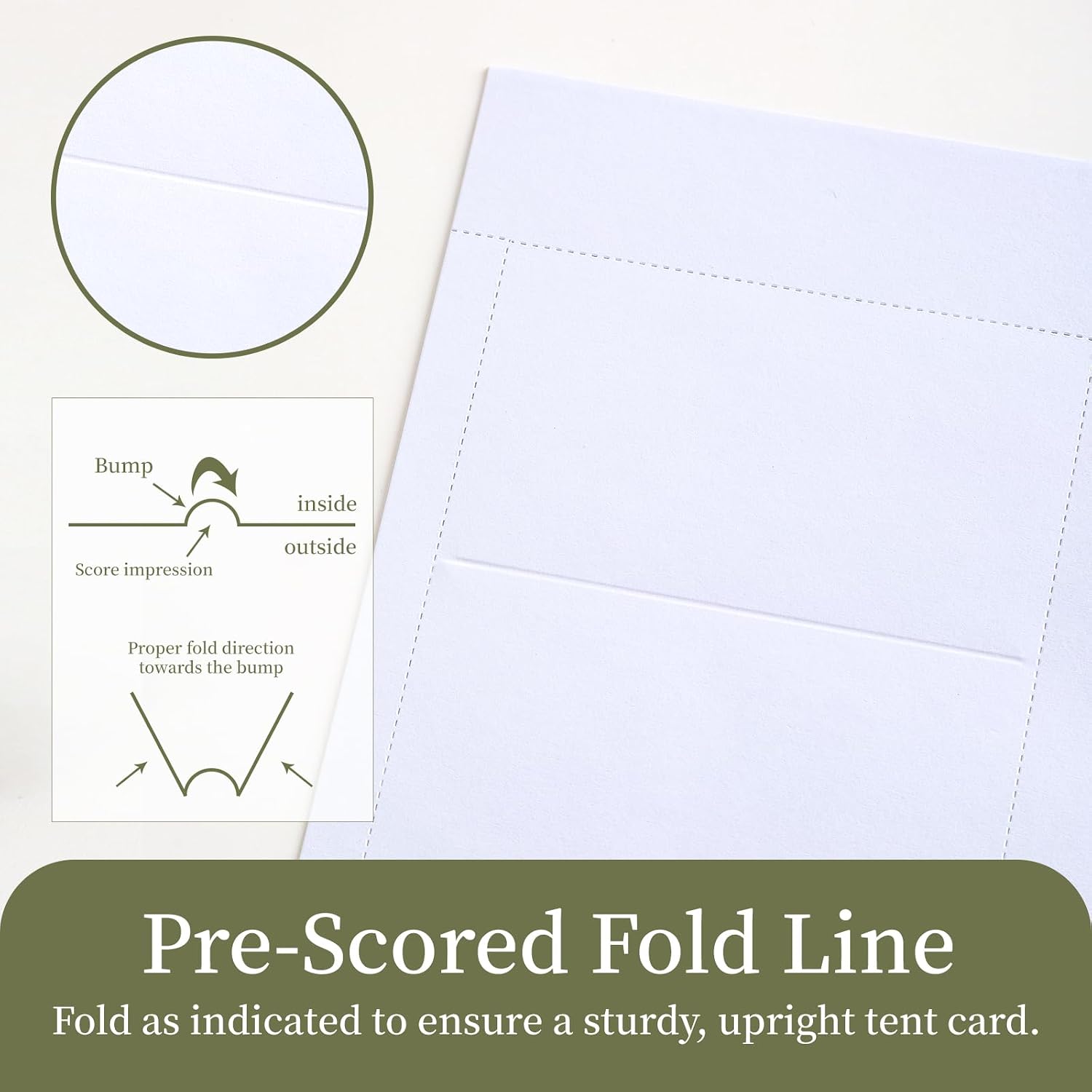 Printable Place Cards 2" x 3.5" 160 Pcs | Goefun White Tent Card 65lb Blank Name Cards for Table Setting, Wedding, Dinner Party & Metting
