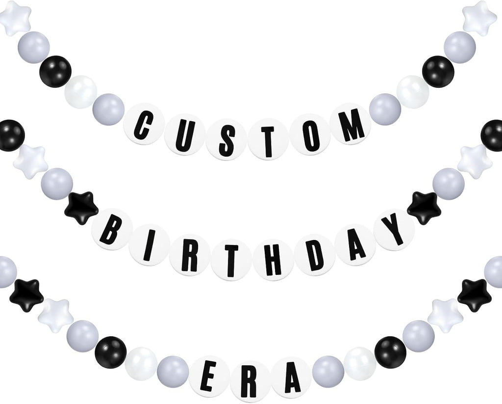 simgoing diy giant friendship bracelet garland, white gray, main product view