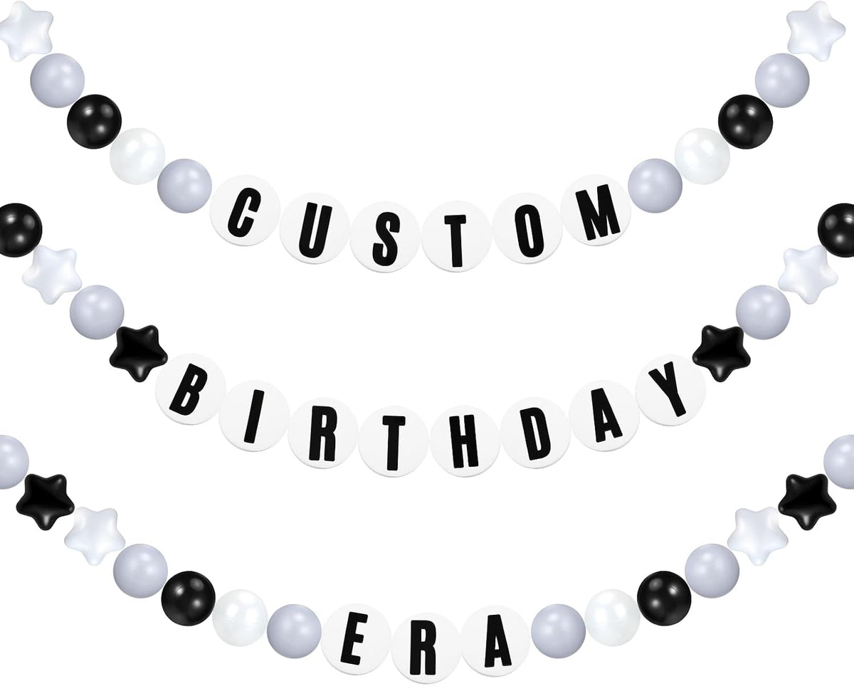 simgoing diy giant friendship bracelet garland, white gray, main product view