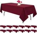 burgundy tablecloths for 8ft tables-60 x 126 inch, main product view