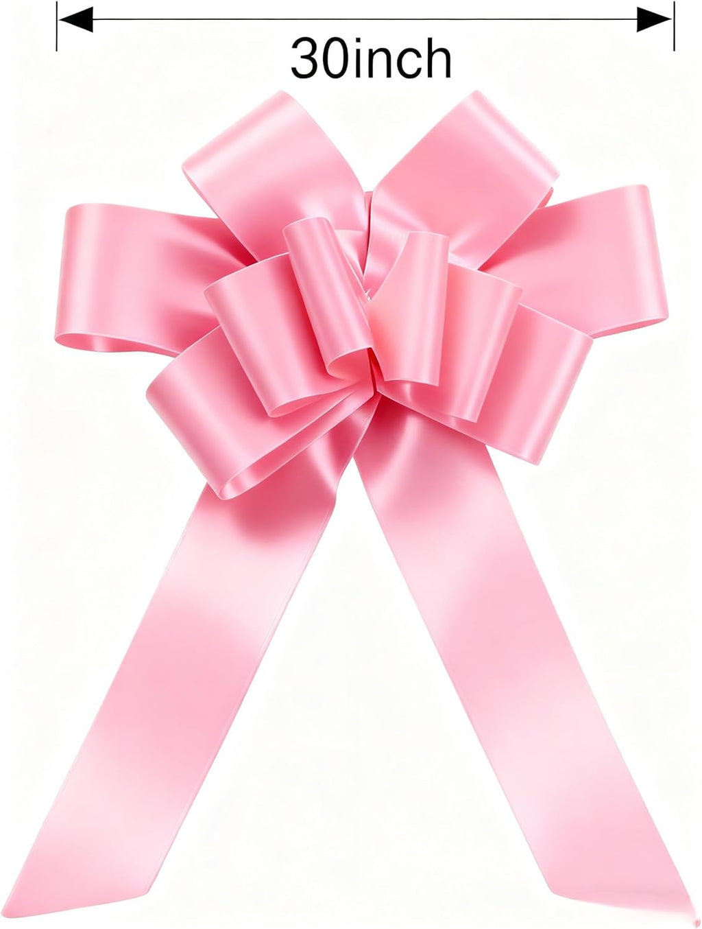 GYDbow 30 Inch Giant pink Car Bow: Extra Large Pull Bow for New Car Gift, Graduation, Birthday Surprise, Big Pink Bow Accessories for Vehicle Decor