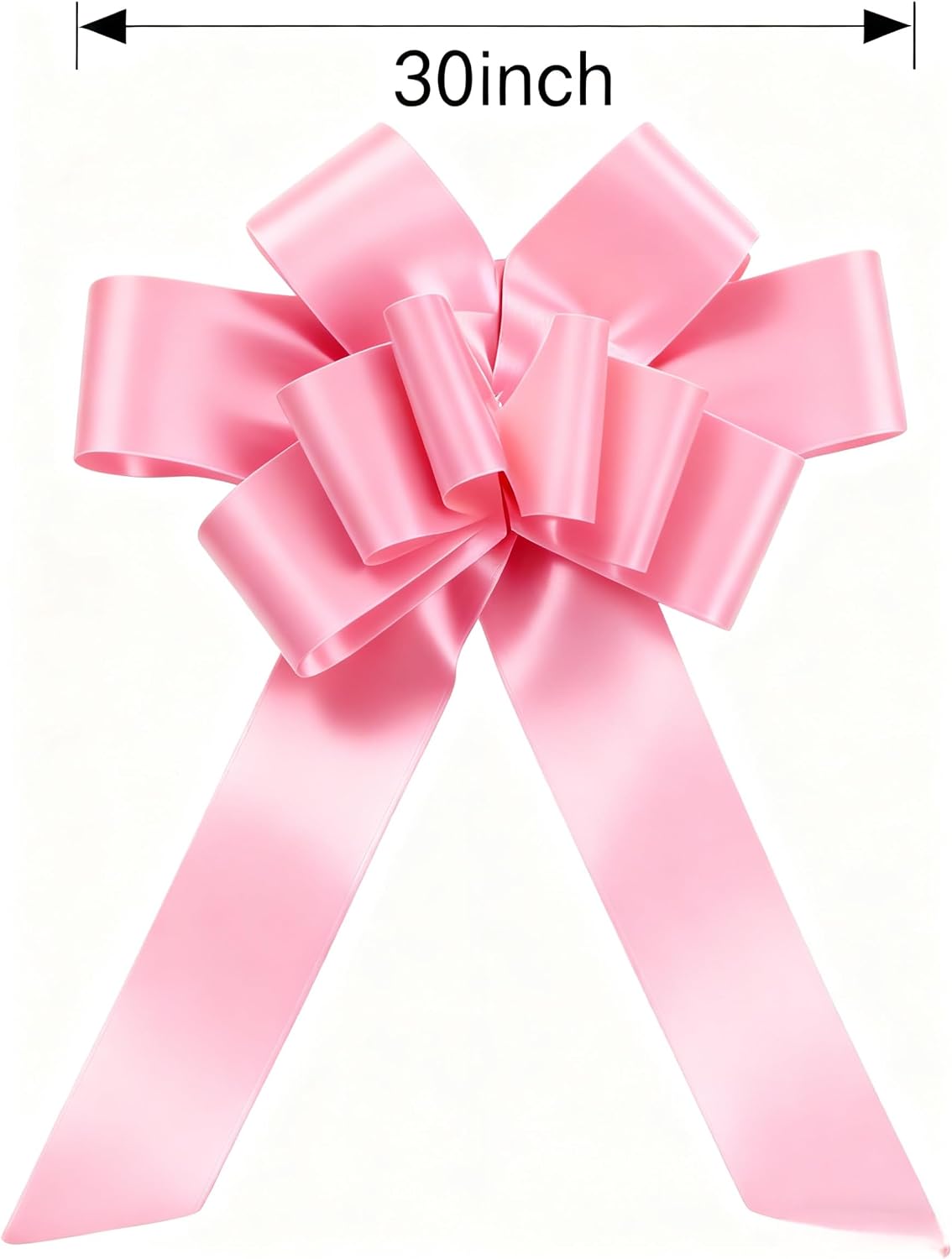 GYDbow 30 Inch Giant pink Car Bow: Extra Large Pull Bow for New Car Gift, Graduation, Birthday Surprise, Big Pink Bow Accessories for Vehicle Decor