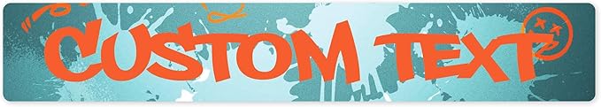 Custom Sign, Custom Street Sign, 11 Font Colors, 13 Font Styles, 4 Hole Options, 22 Sizes, 6x36 Inches, Rust Free DiBound, Fade Resistant, Made in USA by My Sign Center (Graffiti)