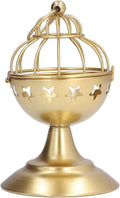 AYNEFY Birdcage Gold Candle Holder Bowl CandleholdersPremium Iron Votive Holder for Table Decoration Birthday Party Ornaments (A)
