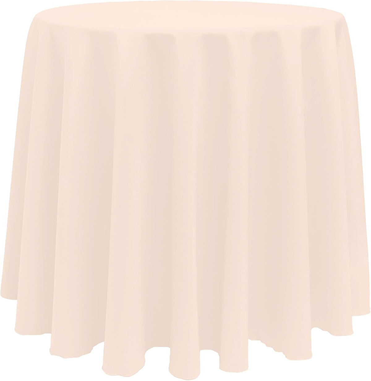 Ultimate Textile 90-Inch Round Polyester Table Cover, Ice Peach, 10 Pack