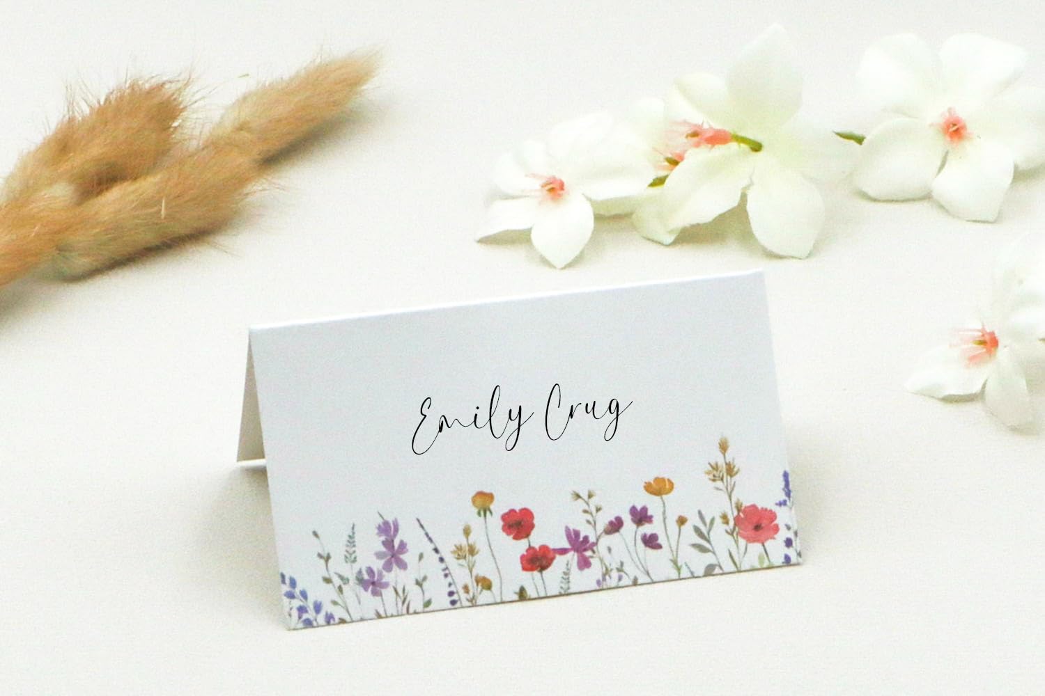 Place Cards for Table Setting Name Cards for Wedding Reception Bridal Shower Seating, Set of 50